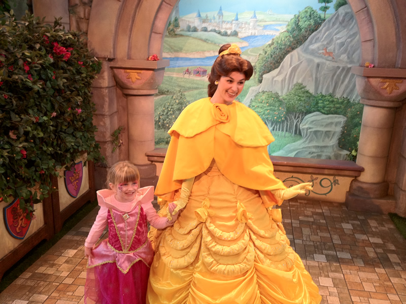 Mia Moore & Princess Belle of Beauty and the Beast on Nov 25 2011