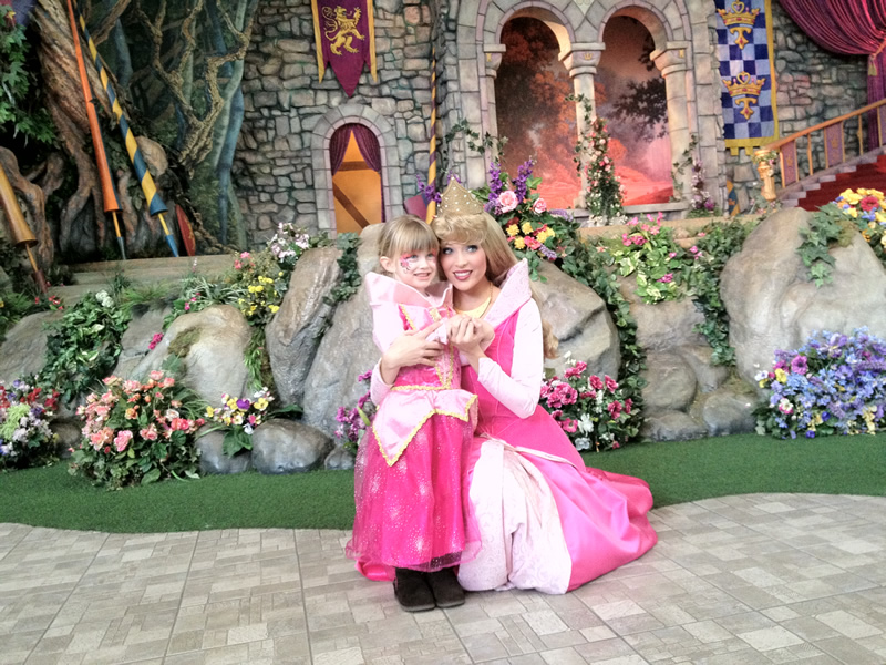 Mia Moore as Sleeping Beauty at Disneyland on Nov 25 2011