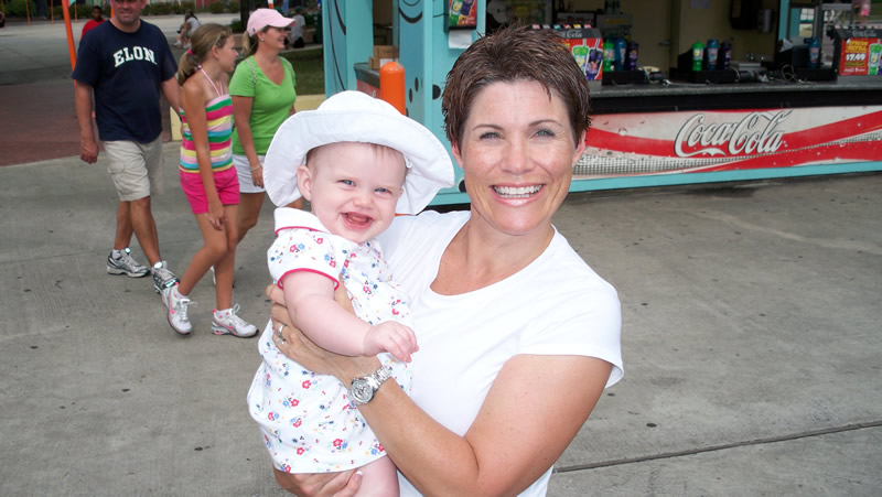 Click Here for a Larger Photo of Mia & Trish at Carowinds - June 21 2008